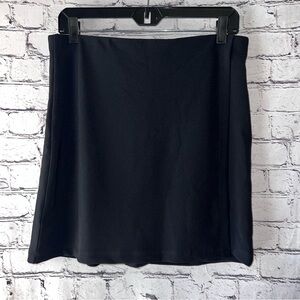 Boston Proper NWT Black Faux Wrap‎ Mini Skort Size Medium